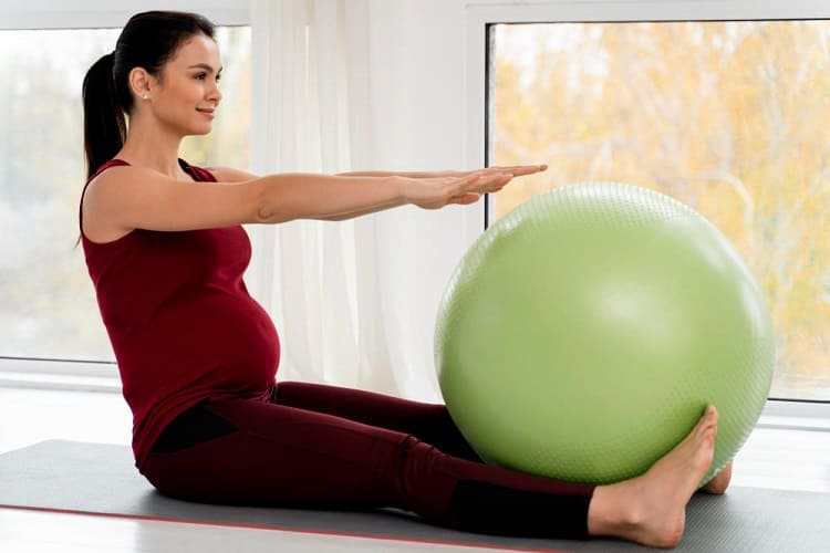  Pilates telovadba za nosečnice